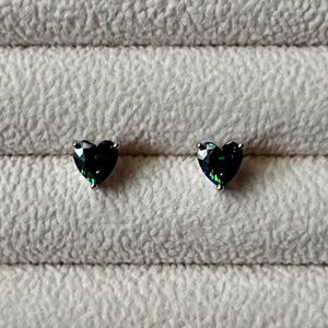E004 | Mystic Topaz Heart Stud Earrings